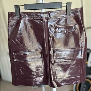 Purple Leather 1. State Skirt
